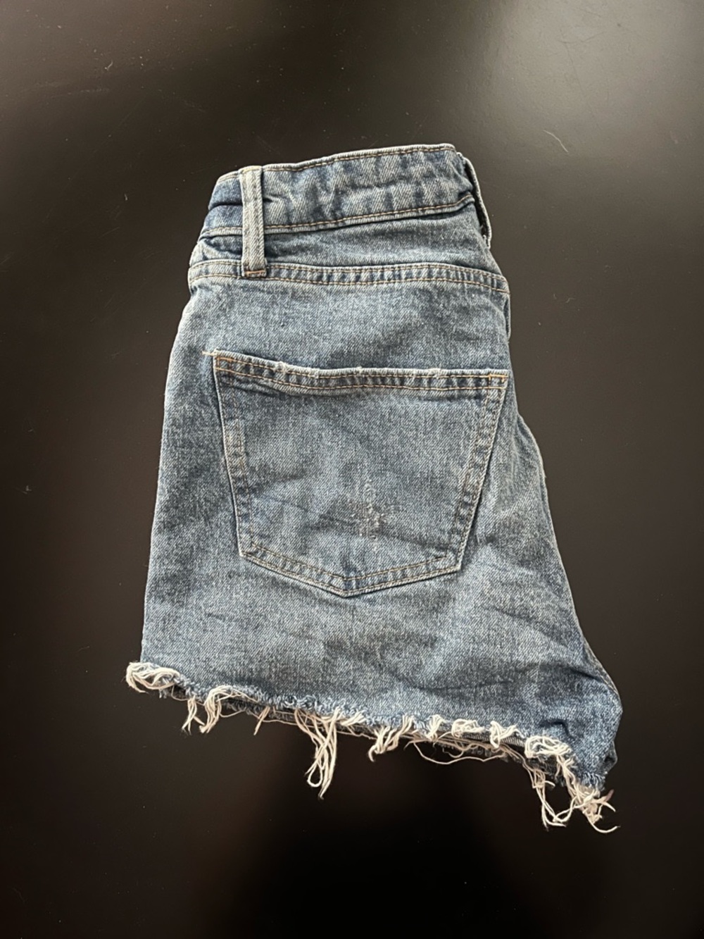 wild fable Distressed High-Rise Denim Shorts - Blue - Picture 4 of 6